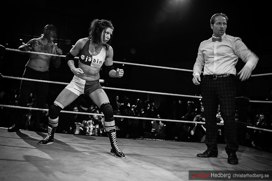 Steinbolt & Don Kalif vs Jenny SjÃ¶din & Manimal @ GBG Wrestling. Foto: Christer Hedberg | christerhedberg.se