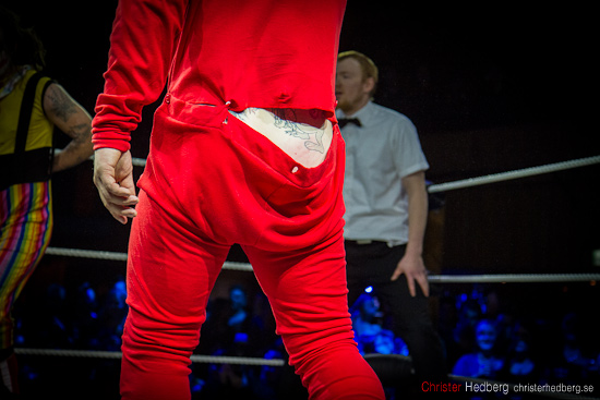 GBG Wrestling: Huckleberry Sinn vs Clownen Eddie Vega. Foto: Christer Hedberg | christerhedberg.se