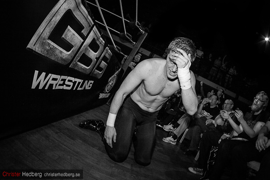 GBG Wrestling: Hank Havoc vs Killer Karlsson. Foto: Christer Hedberg | <img src=