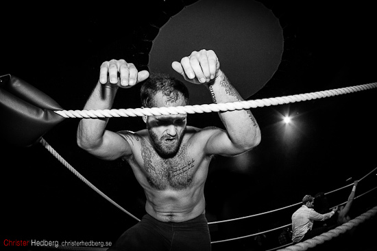 GBG Wrestling: Hank Havoc vs Killer Karlsson. Foto: Christer Hedberg | <img src=
