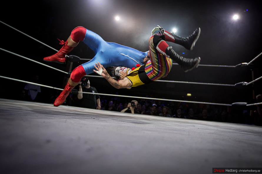 GBG Wrestling: Kid Gorgeous vs. Eddie Vega. Photo: Christer Hedberg | christerhedberg.se