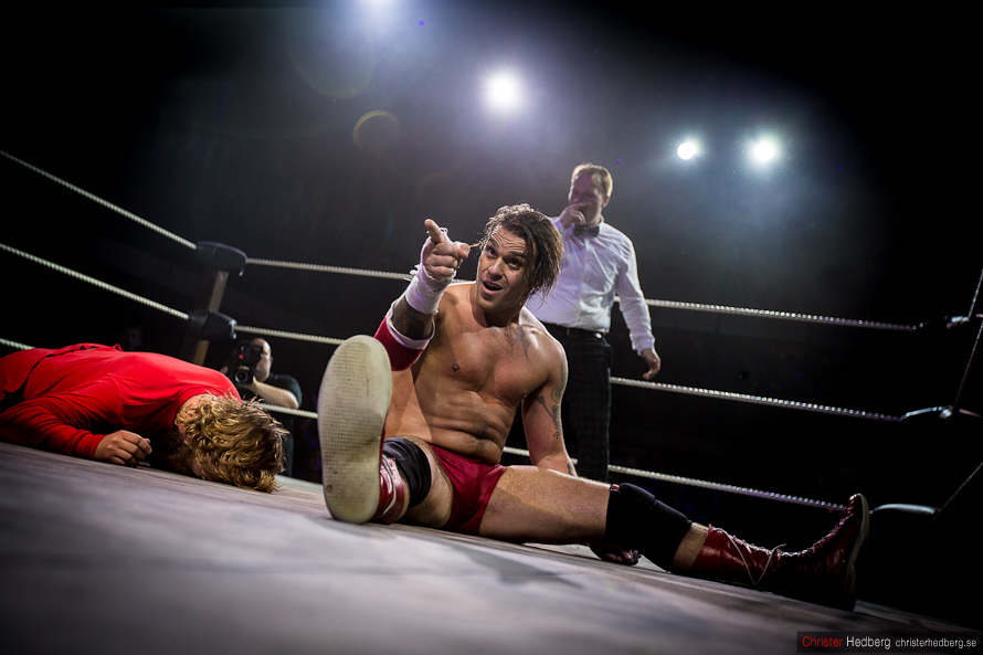 GBG Wrestling: Don Kalif vs. Huckleberry Sinn. Photo: Christer Hedberg | christerhedberg.se