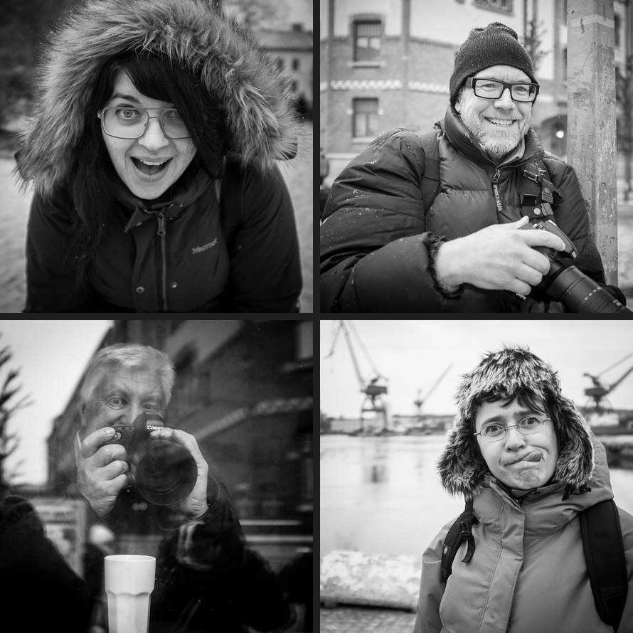 Four photographers. Photo: Christer Hedberg