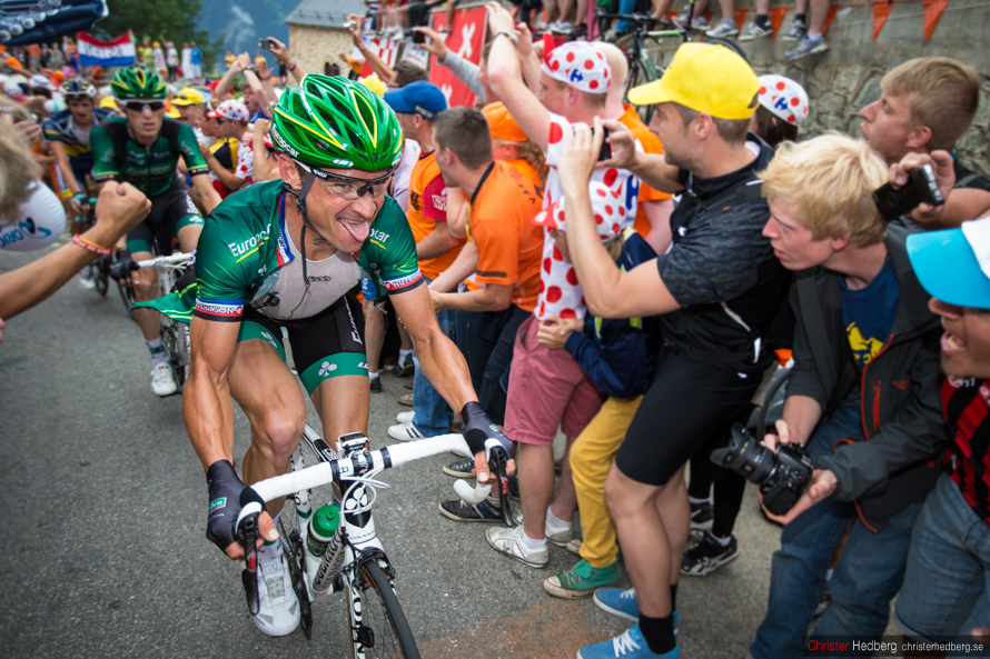 Tour de France 2013: The fighting face of Thomas Voeckler. Photo: Christer Hedberg | christerhedberg.se