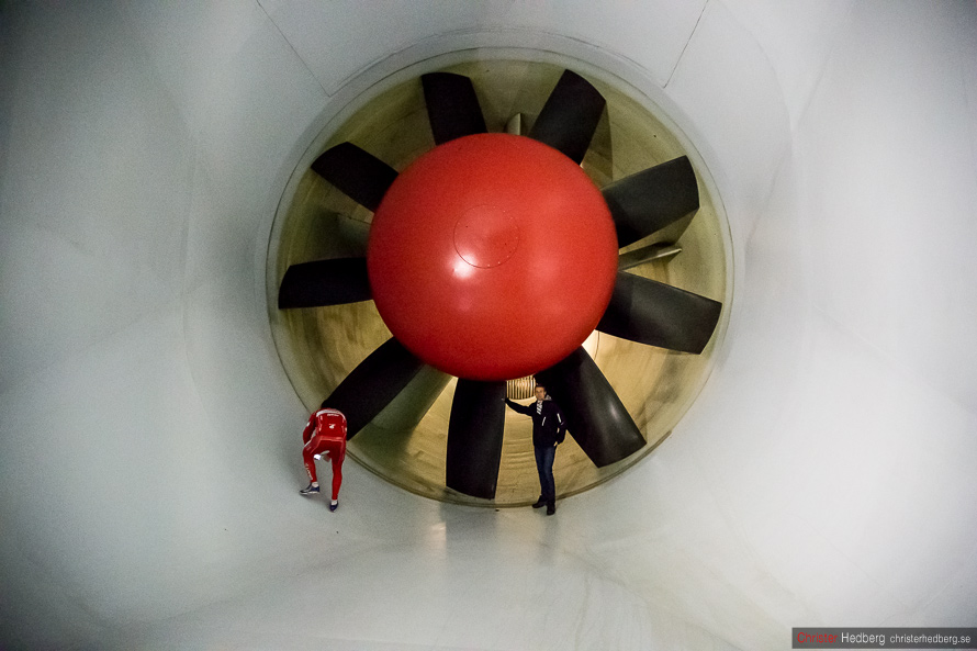 Aerodynamics testing in the Volvo Wind Tunnel. Photo: Christer Hedberg | christerhedberg.se